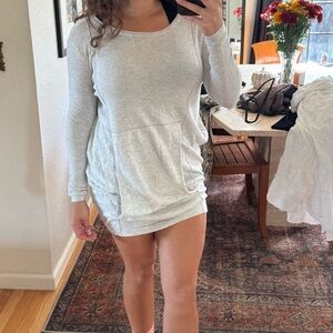 Alice and Olivia cashmere blend Gray Long Sweater Dress